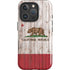 California Flag Dark Wood iPhone 16 Pro Magsafe Impact Case