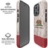 California Flag Dark Wood iPhone 16 Pro Magsafe Impact Case