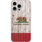 California Flag Dark Wood iPhone 16 Pro Max Skin