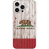 California Flag Dark Wood iPhone 16 Pro Max Skin