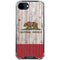 California Flag Dark Wood iPhone 16e Clear Case
