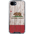 California Flag Dark Wood iPhone 16e Clear Case