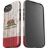 California Flag Dark Wood iPhone 16e Impact Case