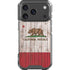 California Flag Dark Wood iPhone 18 Pro Clear Case