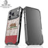 California Flag Dark Wood iPhone 18 Pro Clear Case