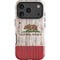 California Flag Dark Wood iPhone 18 Pro Impact Case