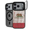 California Flag Dark Wood iPhone 18 Pro Kickstand Case