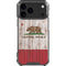 California Flag Dark Wood iPhone 18 Pro Max Clear Case
