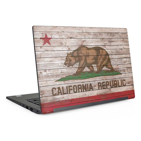 California Flag Dark Wood Dell Latitude Skin