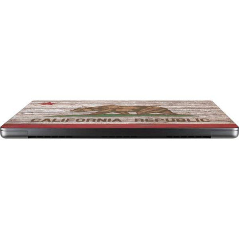 California Flag Dark Wood Apple MacBook Pro 14-inch Skin