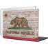 California Flag Dark Wood MacBook Cases