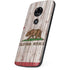 California Flag Dark Wood Moto E5 Play Skin