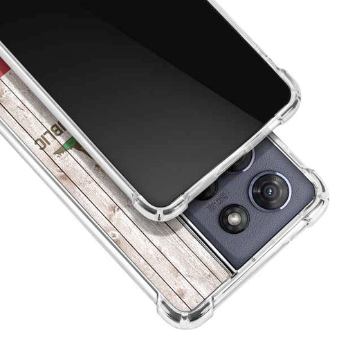 California Flag Dark Wood Moto G 5G (2025) Clear Case