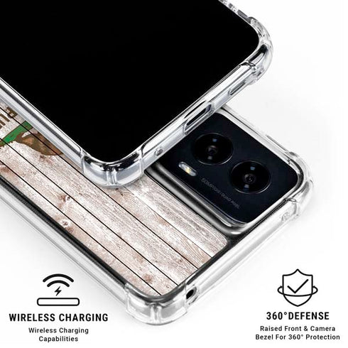 California Flag Dark Wood Moto G Power 5G (2024) Clear Case