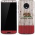 California Flag Dark Wood Moto G6 Skin