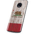 California Flag Dark Wood Moto G6 Skin
