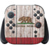 California Flag Dark Wood Nintendo Skins