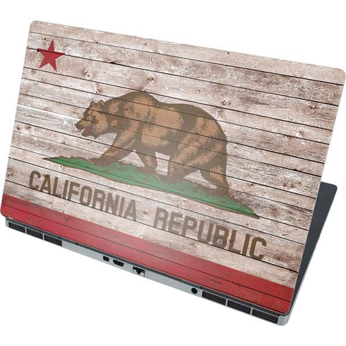 California Flag Dark Wood Dell Precision Skin
