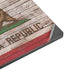 California Flag Dark Wood Surface Laptop 7 13.8in Skin
