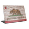 California Flag Dark Wood Laptop Skins