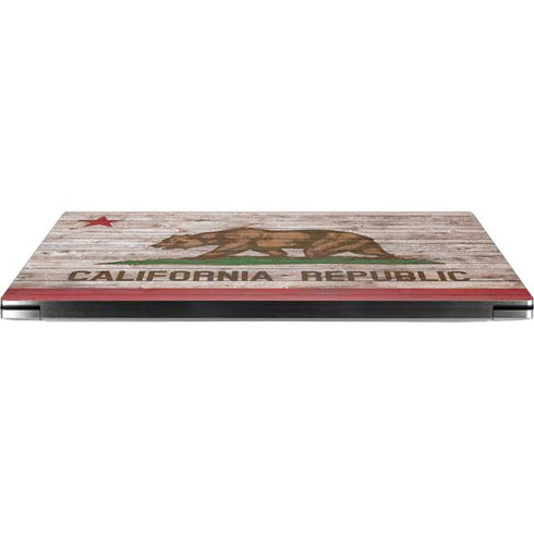 California Flag Dark Wood Dell XPS Skin