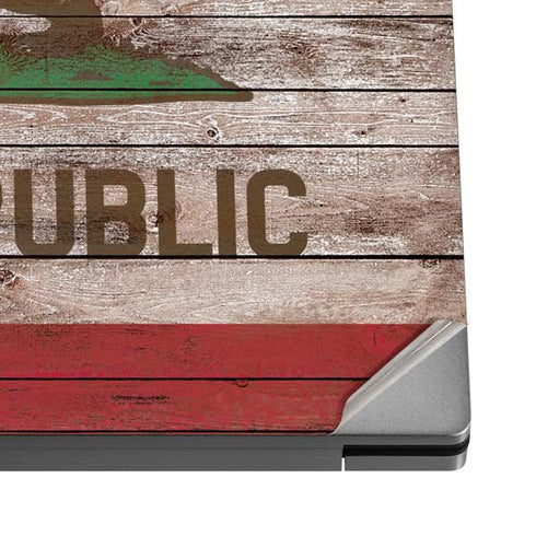California Flag Dark Wood Dell XPS Skin