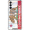 California Flag Light Wood Gabb Phone 4 Clear Case