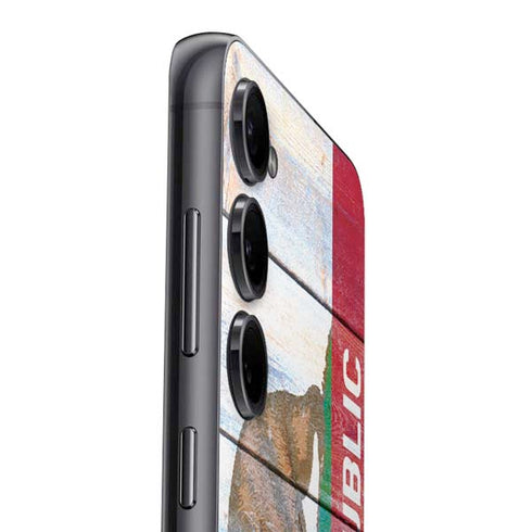 California Flag Light Wood Galaxy A16 5G Skin