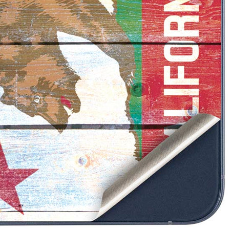 California Flag Light Wood Galaxy A35 5G Skin