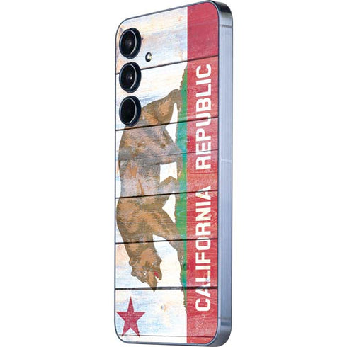 California Flag Light Wood Galaxy A36 5G Skin