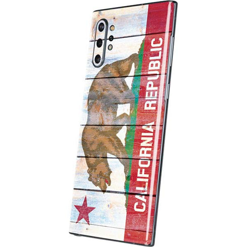 California Flag Light Wood Galaxy Note 10 Plus Skin