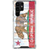 California Flag Light Wood Galaxy S23 Ultra Clear Case