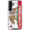 California Flag Light Wood Galaxy S26 Clear Case