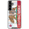California Flag Light Wood Galaxy S26 Plus Clear Case