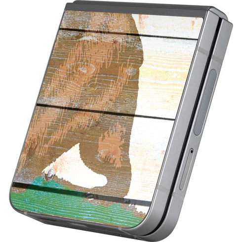 California Flag Light Wood Galaxy Z Flip6 Skin