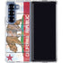 California Flag Light Wood Galaxy Z Fold6 Clear Case