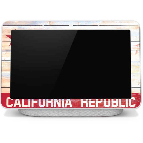 California Flag Light Wood Google Home Hub Skin