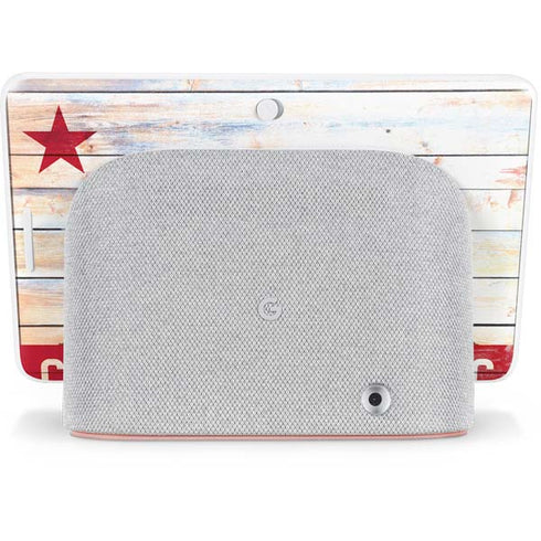California Flag Light Wood Google Home Hub Skin