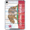 California Flag Light Wood iPad 11th Gen (2025) Clear Case