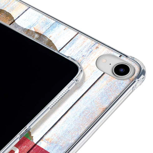 California Flag Light Wood iPad 11th Gen (2025) Clear Case