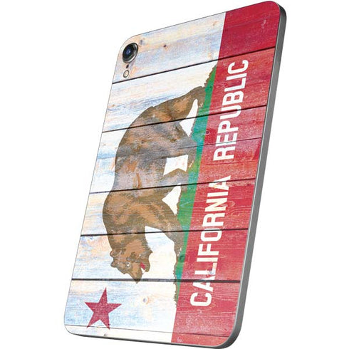 California Flag Light Wood Apple iPad Mini Skin