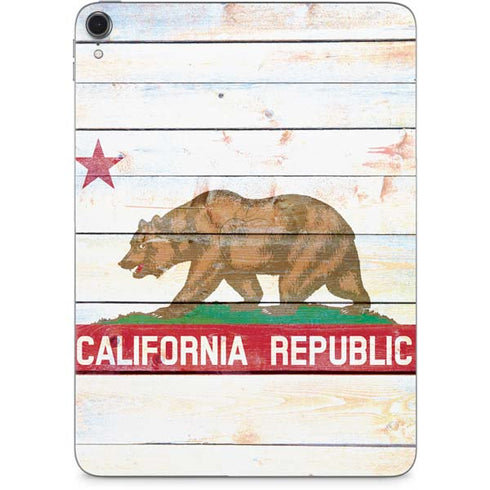 California Flag Light Wood Apple iPad Pro Skin