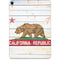 California Flag Light Wood Apple iPad Pro Skin