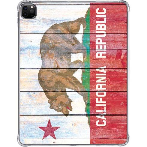 California Flag Light Wood iPad Pro 11in (2024) Clear Case
