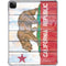 California Flag Light Wood iPad Pro 11in (2024) Clear Case