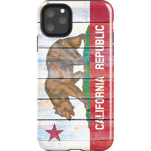 California Flag Light Wood iPhone Cases