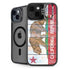 California Flag Light Wood iPhone 14 Plus Kickstand Case