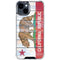 California Flag Light Wood iPhone 15 Clear Case