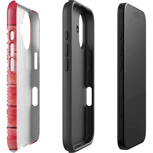 California Flag Light Wood iPhone 16 Impact Case