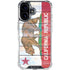 California Flag Light Wood iPhone 16 Plus Clear Case